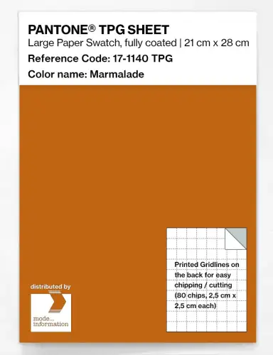 PANTONE® TPG SHEET 17-1140 TPG Marmalade