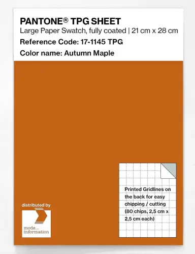 PANTONE® TPG SHEET 17-1145 TPG Autumn Maple