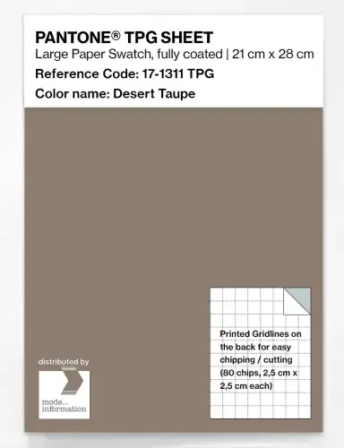 PANTONE® TPG SHEET 17-1311 TPG Desert Taupe