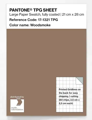 PANTONE® TPG SHEET 17-1321 TPG Woodsmoke