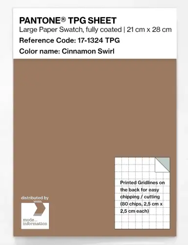 PANTONE® TPG SHEET 17-1324 TPG Cinnamon Swirl