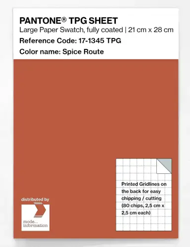 PANTONE® TPG SHEET 17-1345 TPG Spice Route