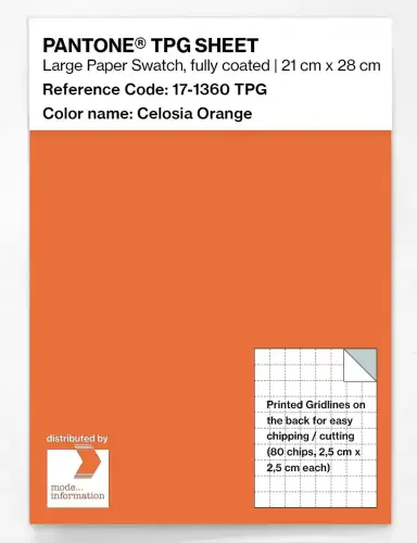 PANTONE® TPG SHEET 17-1360 TPG Celosia Orange