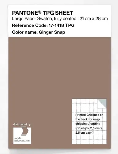 PANTONE® TPG SHEET 17-1418 TPG Ginger Snap