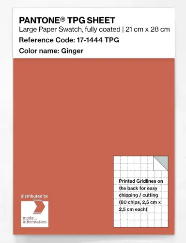 PANTONE® TPG SHEET 17-1444 TPG Ginger