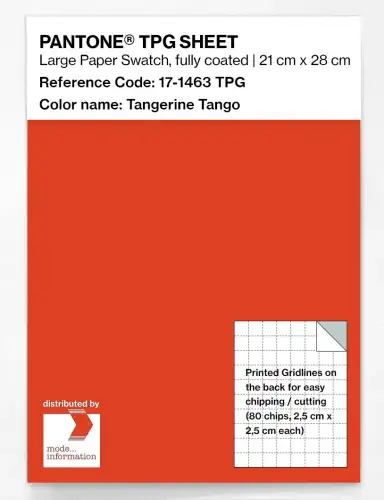PANTONE® TPG SHEET 17-1463 TPG Tangerine Tango