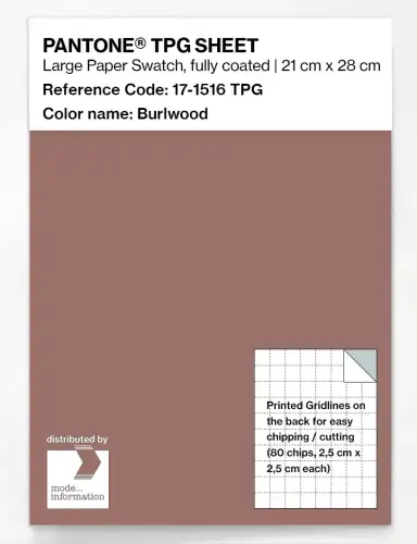 PANTONE® TPG SHEET 17-1516 TPG Burlwood