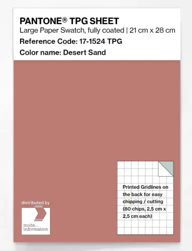 PANTONE® TPG SHEET 17-1524 TPG Desert Sand