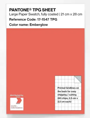 PANTONE® TPG SHEET 17-1547 TPG Emberglow