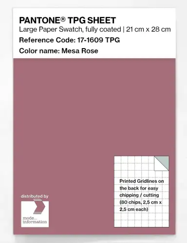 PANTONE® TPG SHEET 17-1609 TPG Mesa Rose