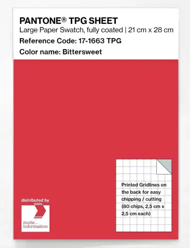 PANTONE® TPG SHEET 17-1663 TPG Bittersweet