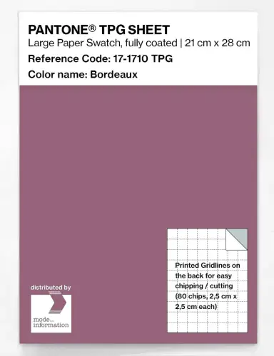 PANTONE® TPG SHEET 17-1710 TPG Bordeaux