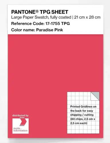 PANTONE® TPG SHEET 17-1755 TPG Paradise Pink