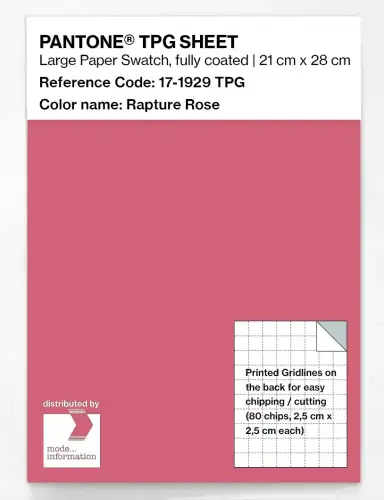PANTONE® TPG SHEET 17-1929 TPG Rapture Rose