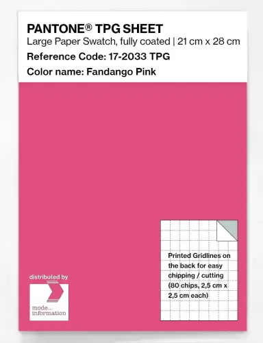 PANTONE® TPG SHEET 17-2033 TPG Fandango Pink
