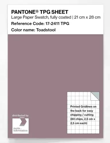 PANTONE® TPG SHEET 17-2411 TPG Toadstool