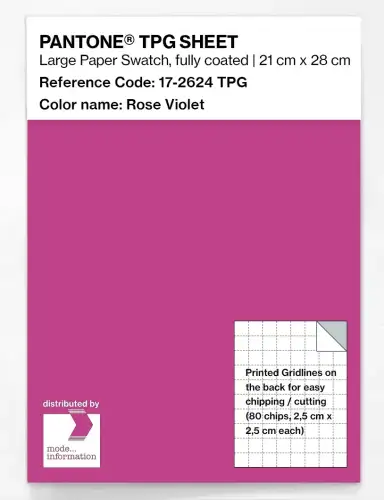 PANTONE® TPG SHEET 17-2624 TPG Rose Violet