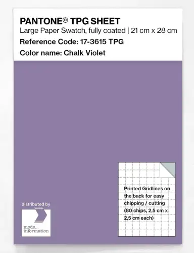PANTONE® TPG SHEET 17-3615 TPG Chalk Violet
