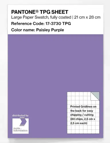 PANTONE® TPG SHEET 17-3730 TPG Paisley Purple
