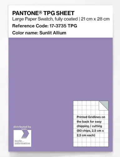 PANTONE® TPG SHEET 17-3735 TPG Sunlit Allium