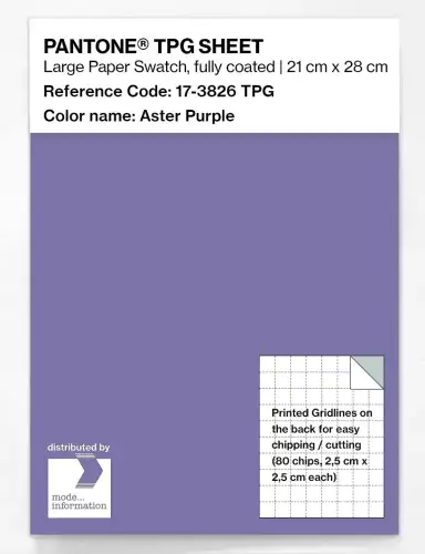 PANTONE® TPG SHEET 17-3826 TPG Aster Purple