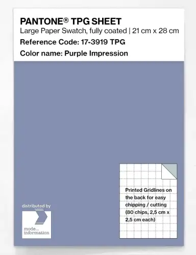 PANTONE® TPG SHEET 17-3919 TPG Purple Impression