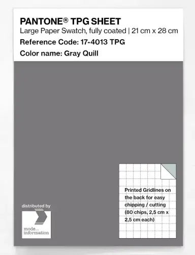 PANTONE® TPG SHEET 17-4013 TPG Gray Quill
