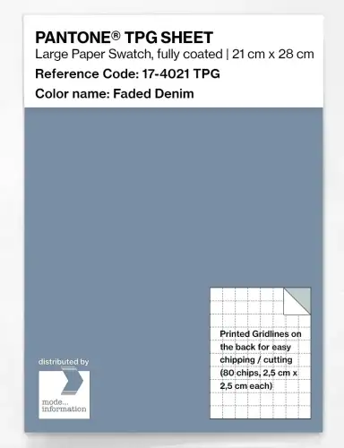 PANTONE® TPG SHEET 17-4021 TPG Faded Denim