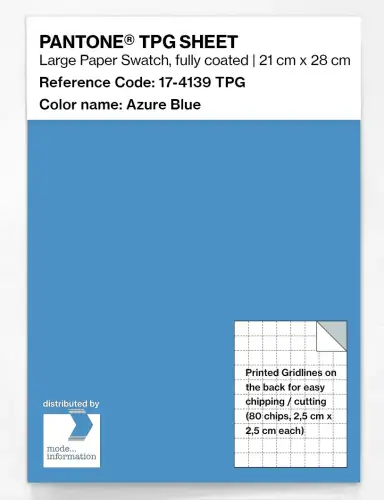 PANTONE® TPG SHEET 17-4139 TPG Azure Blue