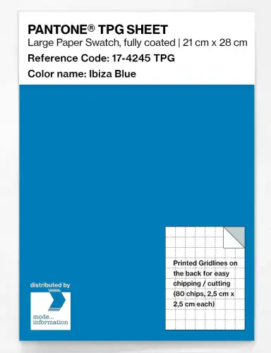 PANTONE® TPG SHEET 17-4245 TPG Ibiza Blue