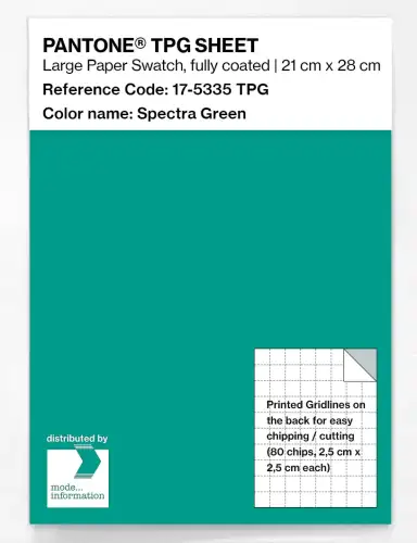 PANTONE® TPG SHEET 17-5335 TPG Spectra Green