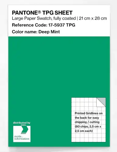PANTONE® TPG SHEET 17-5937 TPG Deep Mint