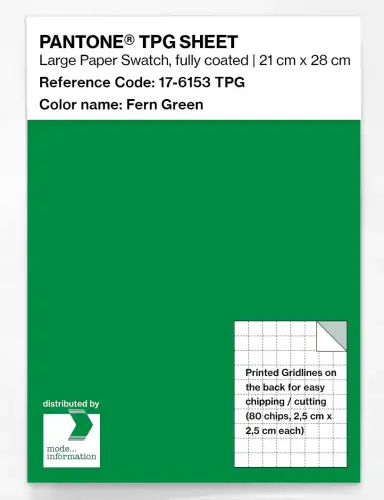 PANTONE® TPG SHEET 17-6153 TPG Fern Green
