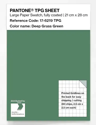 PANTONE® TPG SHEET 17-6219 TPG Deep Grass Green