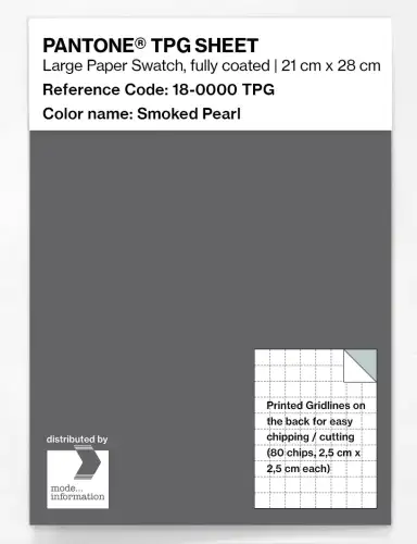 PANTONE® TPG SHEET 18-0000 TPG Smoked Pearl
