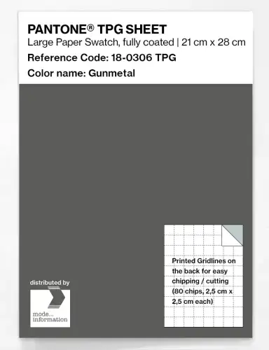 PANTONE® TPG SHEET 18-0306 TPG Gunmetal