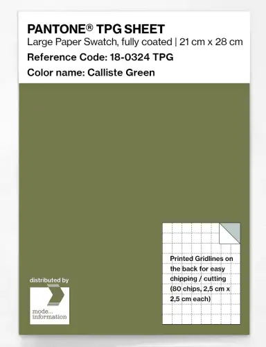 Product image of the product “PANTONE® TPG SHEET 18-0324 TPG Calliste Green ”