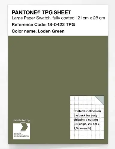 PANTONE® TPG SHEET 18-0422 TPG Loden Green