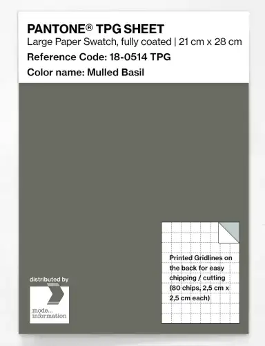 PANTONE® TPG SHEET 18-0514 TPG Mulled Basil