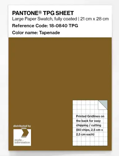 PANTONE® TPG SHEET 18-0840 TPG Tapenade