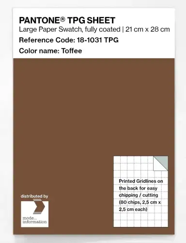 PANTONE® TPG SHEET 18-1031 TPG Toffee