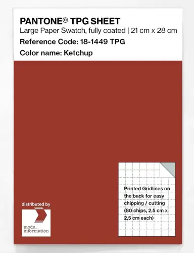 PANTONE® TPG SHEET 18-1449 TPG Ketchup
