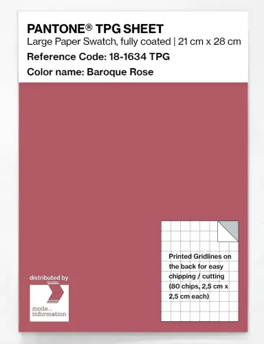 PANTONE® TPG SHEET 18-1634 TPG Baroque Rose