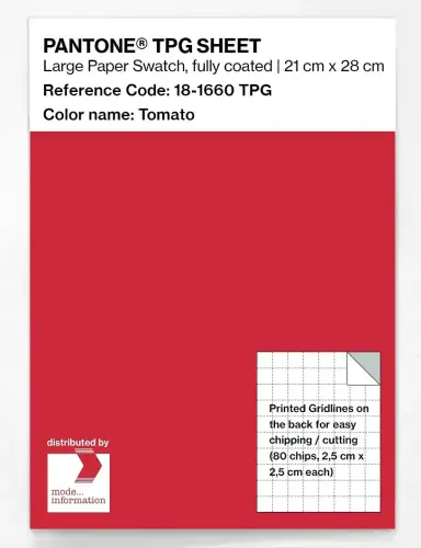 PANTONE® TPG SHEET 18-1660 TPG Tomato
