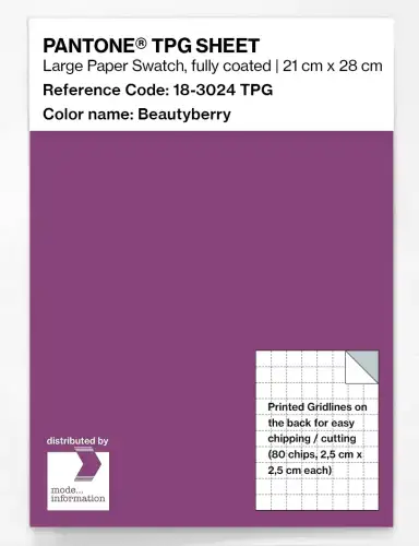 PANTONE® TPG SHEET 18-3024 TPG Beautyberry