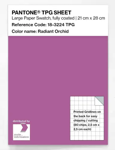 PANTONE® TPG SHEET 18-3224 TPG Radiant Orchid