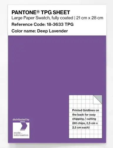PANTONE® TPG SHEET 18-3633 TPG Deep Lavender