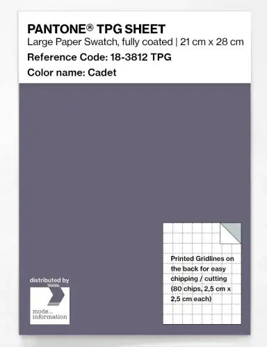 PANTONE® TPG SHEET 18-3812 TPG Cadet