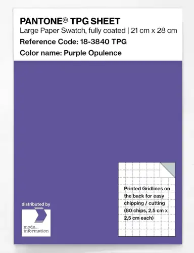 PANTONE® TPG SHEET 18-3840 TPG Purple Opulence