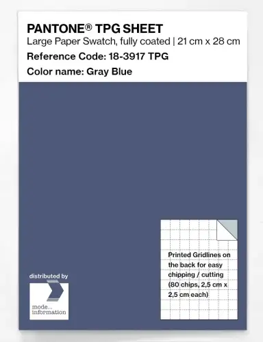 PANTONE® TPG SHEET 18-3917 TPG Gray Blue